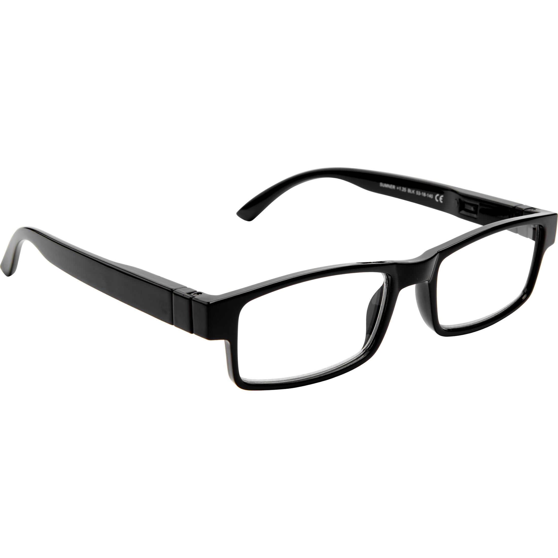 Bklyn, Sumner +1.50, Adult, Mens, Rectangle Plastic Reading Glasses & Pouches Value Pack , 2 Ea