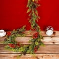 thumbnail image 4 of Couronne de Noël avec Cônes, Baies Rouges, Cloches, Lumières Alimentées, Adaptée pour Cadres de Porte, Escaliers, Cheminées, Intérieur et Extérieur, 4 of 8