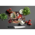 thumbnail image 3 of Cookies with Santa Claus Glass Cutting Board Large 12 in x 15 in, 3 of 5