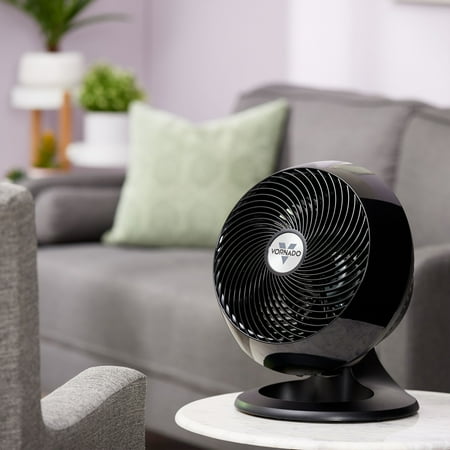 Vornado 660 Large Whole Room Air Circulator Fan, 4 Speeds, 90° Tilt, Removable Grill, 10-Inch Floor Fan for Home, Bedroom, Office, Black