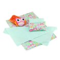 thumbnail image 1 of Juego de ropa de cama Emily Rose, muñeca de 18 pulgadas, diseño reversible, búho, 6 unidades, 1 of 9