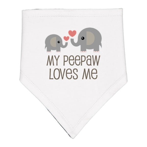 Inktastic My Peepaw Loves Me Grandchild Baby Bandana Bib