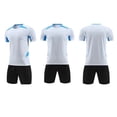 thumbnail image 6 of Amidoa Boys Athletic Shorts Set 2 Piece Quick-dry Performance T-Shirt and Elastic Waist Active Shorts Outfit Blue Size, 6 of 7