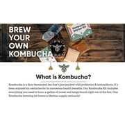 Craft A Brew Kombucha Starter Kit | 1 Gallon | Complete Home Brewing Kit with SCOBY Culture Claim Card