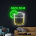 thumbnail image 3 of Handmadetneonsign Pisco Sour Neon Sign, Pisco Sour Cocktail Wall Art Decor, Bar Club Wall Decor, 3 of 5