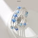 thumbnail image 2 of Fulu Autumn Pulseras Apilables Con Cuentas Para Mujer Boho Wrap Pulsera De Plata En Capas Joyería De Moda Regalos Para Ella (17-Zafiro), 2 of 5