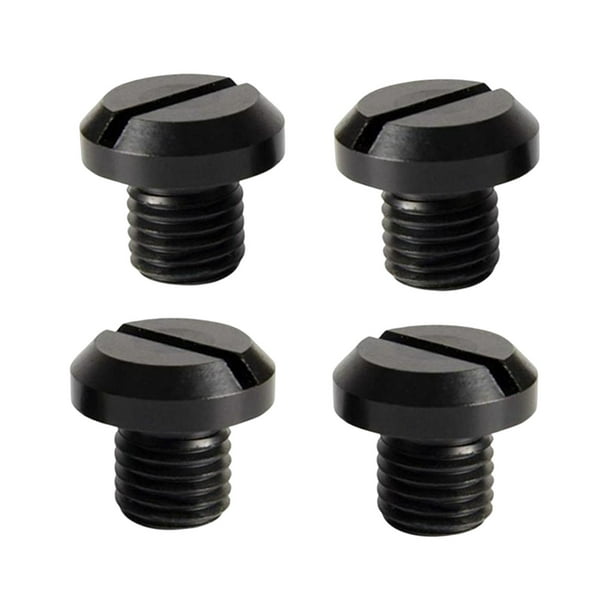 4 piezas de pernos de tornillo de enchufe de espejo de motocicleta, M10 mecanizado CNC Universal antioxidante fácil de instalar accesorios piezas premium duraderas Derecha izquierda Macarena Tapón de espejo Tornillo