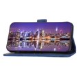 thumbnail image 3 of Funda Tipo Billetera para iPhone 16e Carcasa Abatible con Porta Tarjetas, Bolsillo para Efectivo, Soporte Ajustable, Cierre Magnético y Correa de Muñeca Azul, 3 of 6