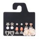 thumbnail image 1 of 9 pares de pendientes conjunto geométrico flor triángulo corazón perla hierro aleación galvanizada joyería para birt Afortunado Sencillez, 1 of 2
