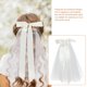 thumbnail image 3 of unbranded Bachelorette Veil for Bride White Lace Short with Elegant Bowknot Wedding Accessory, 3 of 6