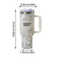 thumbnail image 4 of Stanley Quencher H2.0 Vaso de agua Flowstate aislado al vacío, el vaso mantiene el frío y el hielo durante horas para agua, té helado o café 40oz, 4 of 6