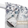 thumbnail image 4 of Swag Valance Curtains for Windows, Blue Beige Coastal Light Filtering Kitchen Curtains with Rod Pocket, Beach Starfish Summer Eucalyptus Window Treatment Valances for Living Room, 36x36 - 2 PCS, 4 of 9