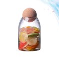 thumbnail image 3 of Réservoir de Stockage en Verre Borosilicate Transparent 800ML avec Bouchon, 3 of 8