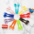 thumbnail image 4 of 36 Pcs Ustensiles en Plastique pour Tout-Petits, Ensemble de 18 en 9 Couleurs Assorties, Fourchettes en Plastique pour Enfants Cuillères pour Enfants, Va au Lave-Vaisselle, Couverts pour Tout-Petits, Ensemble de Couverts en Plastique pour Enfants, 9 Couleurs Assorties, 4 of 5