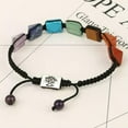 thumbnail image 6 of Natural Crystal Quartz 7 Chakra Stone Bracelets Braided Rope Adjustable Healing, 6 of 6