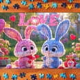 thumbnail image 1 of asddcavvf 130 Pieces Easter Theme Puzzle Set Easter Puzzle for Easter Children Great for Family Game, 1 of 9