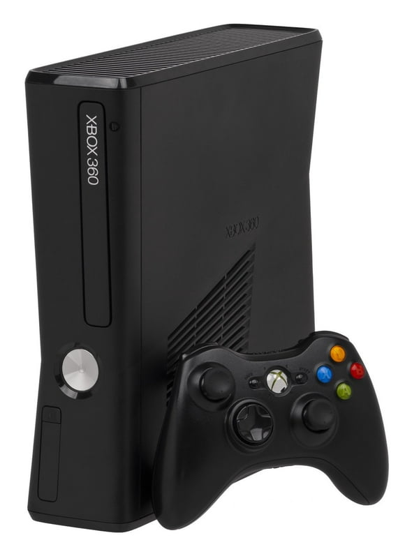 Restored Microsoft Xbox 360 System with 4GB Flash Memory Black Console (Refurbished)