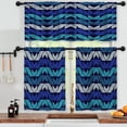 thumbnail image 3 of LALILO Kitchen Curtains and Valances Set of 3 36" Ethnic Window Treatment Tiers for Window Decor, 3 of 5