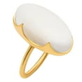 thumbnail image 2 of 18K Gold Over Brass Natural White Opal Ring s.7 Jewelry RM-1747 TGR1014_C_7, 2 of 6