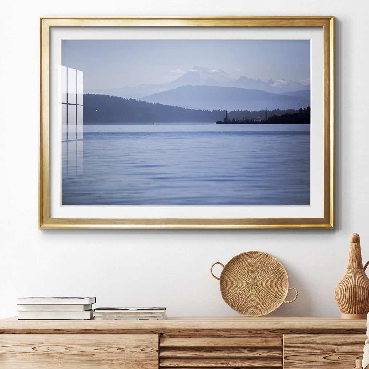 Blue Serenity Premium Framed Print - Ready to Hang