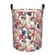 thumbnail image 1 of Balery Starfish Shell Cesta de ropa redonda con asas, impermeable, independiente, para ropa, juguetes, dormitorio y familia-Small, 1 of 6