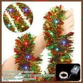 thumbnail image 4 of 1pc Christmas Tinsel Garland Metallic Shiny Garland With LED Lights Christmas Tree Garland Thick Hanging Suitable For Home Decor, 4 of 7