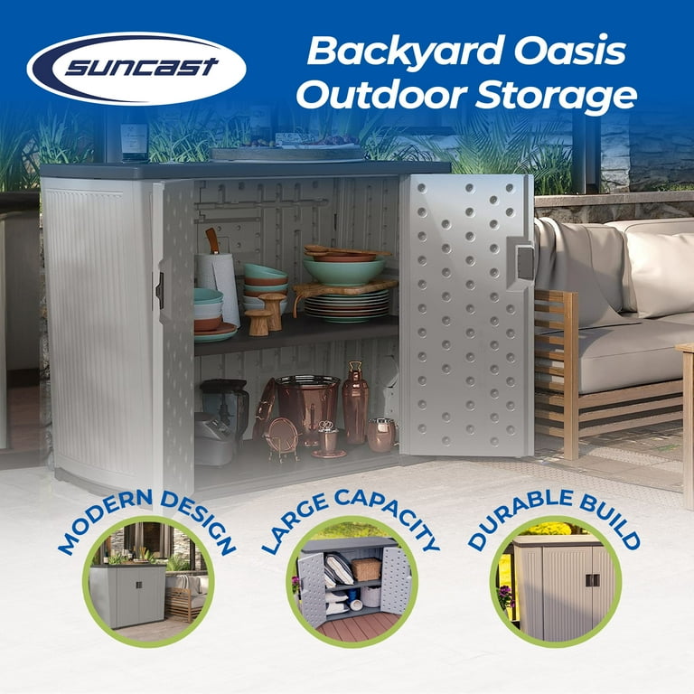 【専用 お取置き】2脚セット 送料込 未使用未組立 LEGACY CLASSIC Suncast Backyard Oasis 130-Gallon Capacity Outdoor Storage Basic