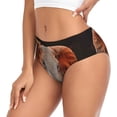 thumbnail image 2 of Balery Elephant Sunset in Kenya Ropa Interior de Algodón para Mujer con Dibujo – Braguitas Cómodas y Elásticas, Estilo Clásico-Small, 2 of 6