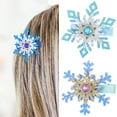 thumbnail image 2 of Snowflake Hairpin Christmas Hair Clip Blingbling Elegant Christmas Barrette Bunches Headwear Sweet Balletcore Trend, 2 of 9