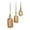 Golden, variant on Set of 3 Shabby Cow Bells Vintage Handmade Rustic Lucky Christmas Hanging Bells On Rope