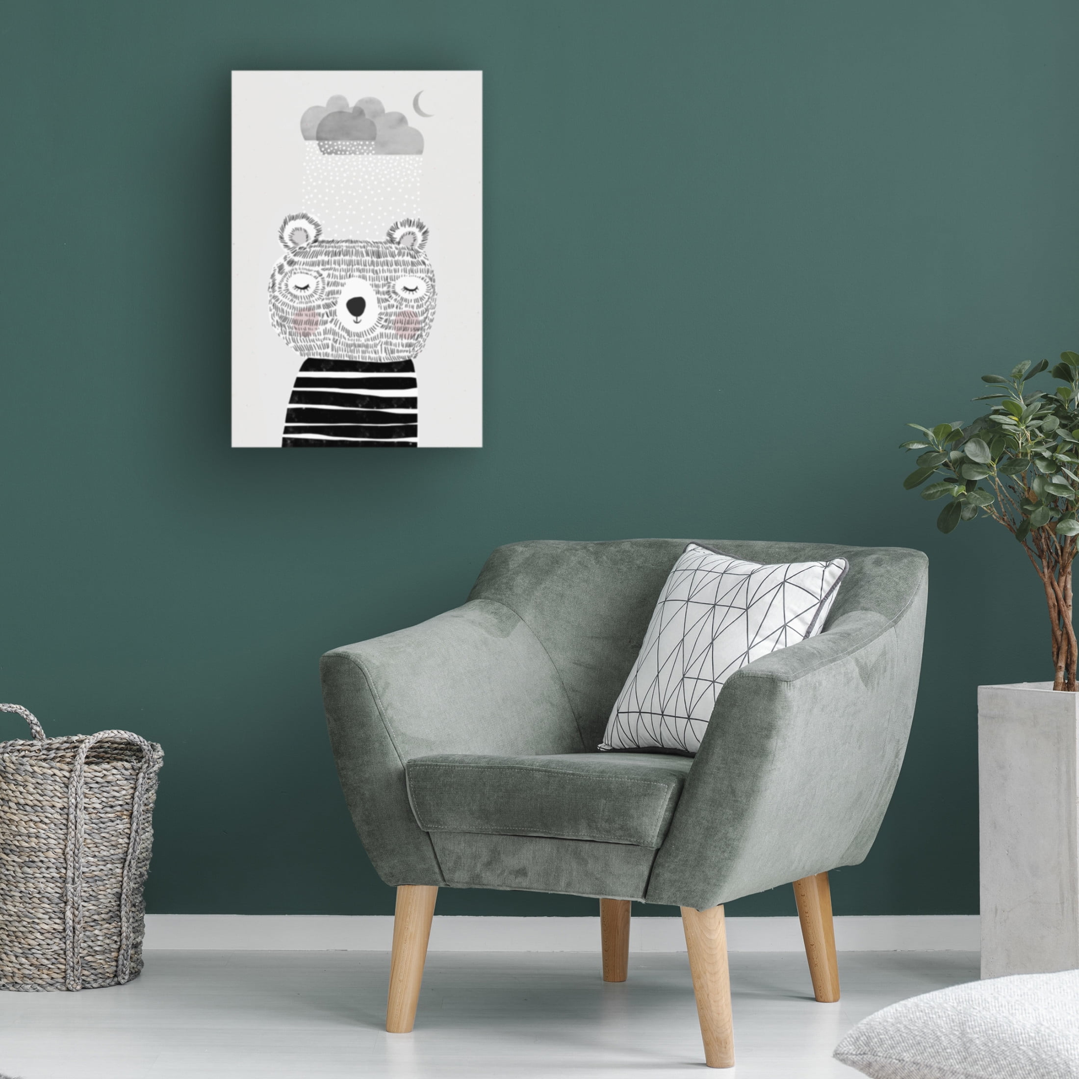 Canvas Wall Art - Treechild 'I Love Snow' Wall Art for Living Room, Bedroom, or Office D?cor by Trademark Fine Art - 16 x 24 Inches