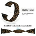 thumbnail image 4 of WFEAGL Stretchy Nylon Loop Band Apple Watch Band Sports Strap 42mm 44mm 45mm Brown, 4 of 9