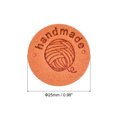 thumbnail image 2 of Etiquetas de Cuero Microfibra Unique Bargains 45uds 25mm Diámetro Naranja, 2 of 6