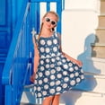 thumbnail image 3 of Girls Dress Baseball Sleeveless Dress for Girls Hem A-Line Casual Sundress, 3 of 7
