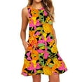 thumbnail image 2 of SMihono Robe d'Été Bohème pour Femmes Grande Taille Robes d'Été pour Femmes Plage Florale T-Shirt Robe Décontractée Poches Robe Bohème, 2 of 5