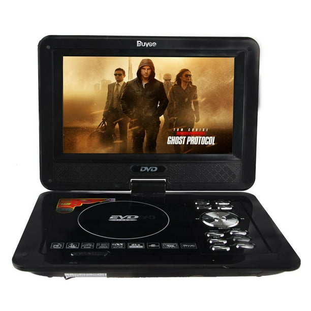 Buyee Handheld Portable DVD Player 9.5 Inch 270 Degree Swivel Screen