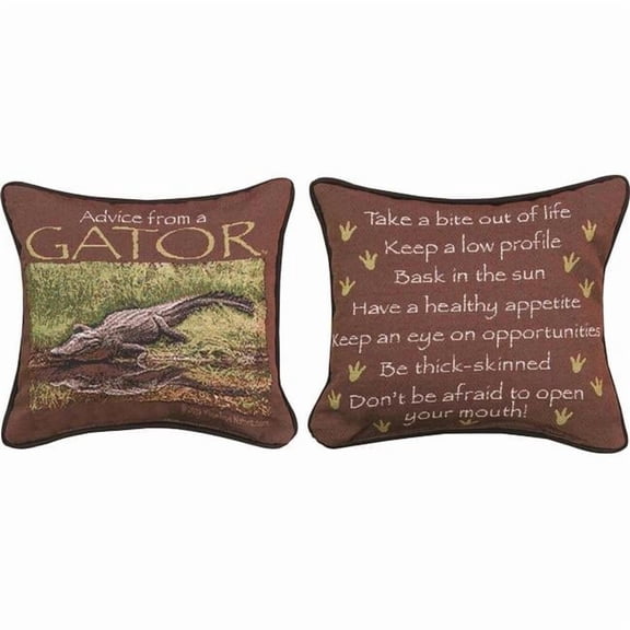 Manual Woodworkers & Weavers TPADAG 12 in. Advice From A Gater Pillow