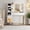 White, variant on Vanity Desk with 3 Color LED Mirror&Power Uutlet,Dressing Table with 3 Drawers,6 Open Shelves&2 Cabinets for Bedroom or Dressing Room