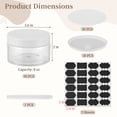 thumbnail image 5 of 30 PCS 8 oz Plastic Lotion Containers with Lids, Refillable Clear Cosmetic Jar with Leakproof Gasket & Inner Pull Tab, Empty Round Sample Container for Cream Lotion Body Butter Makeup Travel Storage, 5 of 6