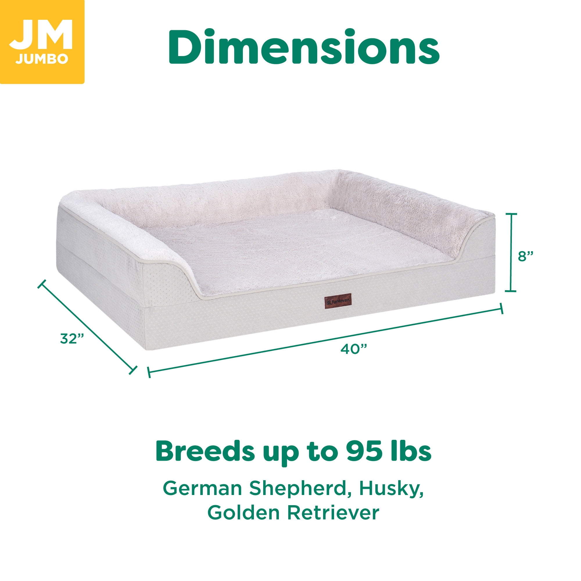 FurHaven Plush & Embossed Velvet Dreamer Orthopedic Sofa Pet Bed for Dogs and Cats - Clay, Jumbo