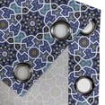 thumbnail image 4 of Ambesonne Moroccan Grommet Curtain, Persian Gypsy Design, 50" x 72", Royal Blue, 4 of 6