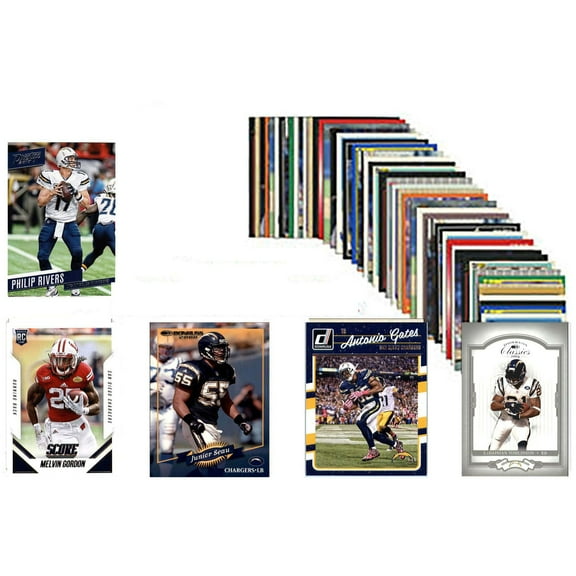 Chargers Trading Card 50-Count Set