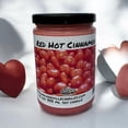 thumbnail image 5 of Red Hot Cinnamon Vegan Coconut Soy 12 oz/ 355 ml Candle Hand-poured, Eco-friendly, Clean Burning, Bakery, Food, Drink Wood Wick, 5 of 5