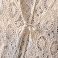 thumbnail image 6 of Lixiuxyad Women's Crochet Lace Knit Cardigan Sleeveless Open Tie Front Bohemian ‌Cover Up‌,White, 6 of 6
