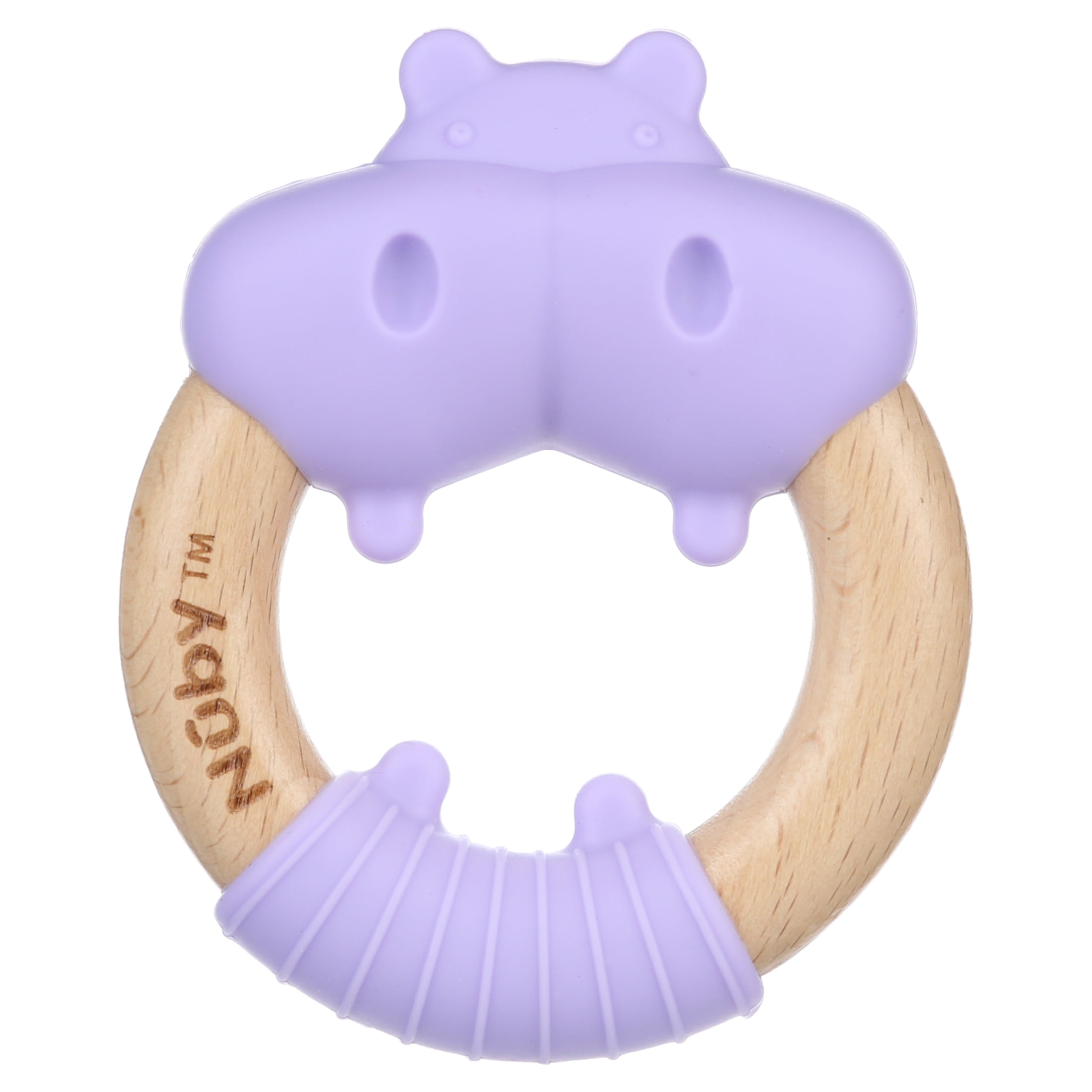 1pcs Natural wood Safety Wooden Teether Flowers shape Baby Molar Stick Toy 