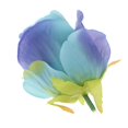 thumbnail image 4 of Rosas artificiales Sunnimix 10 Cabezas de fiesta boda decoración manualidades color Azul púrpura, 4 of 8