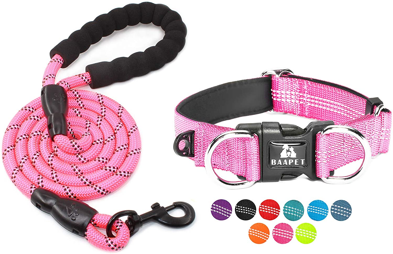 pink rope collar