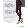 thumbnail image 7 of MeMoi Lisse Chino Cotton Blend Leggings - Womens - Female (S-M, Fig), 7 of 7