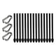 thumbnail image 1 of Lot de 15 embouts de stylet pour écran tactile, ABS durable, écriture rapide, montage facile, pour S6, avec pince à épiler, noir, 1 of 4