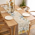 thumbnail image 3 of Table Runner 48 Inches Long for Kitchen Dining, White Daisy Dresser Scarf Farmhouse, Dining Table Decorations for Wedding/Parties, Spring Floral Bees Elegant Pastoral Botanical 13 x 48 In, 3 of 8